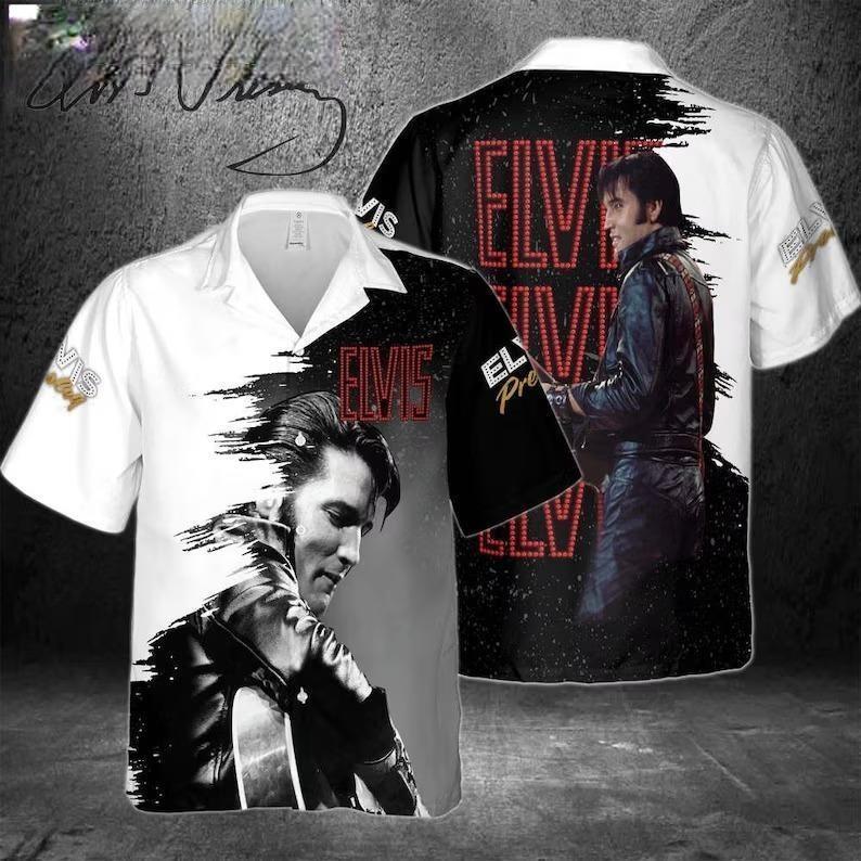 The King Of Rock And Roll Elvis Presley Hawaiian Shirt Cool Gift For Music Lovers