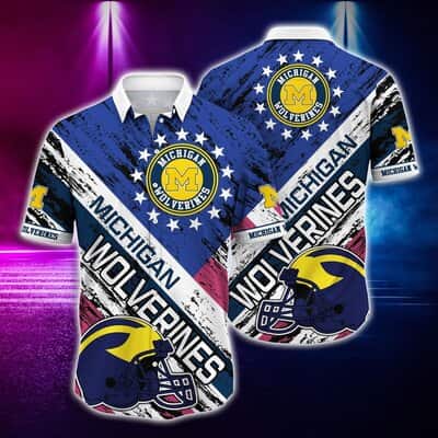 NCAA Michigan Wolverines Hawaiian Shirt Gift For Beach Lovers NCAA Michigan Wolverines Hawaiian Shirt Gift For Beach Lovers