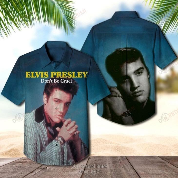 King Of Rock And Roll Elvis Presley Hawaiian Shirt Don't Be Cruel