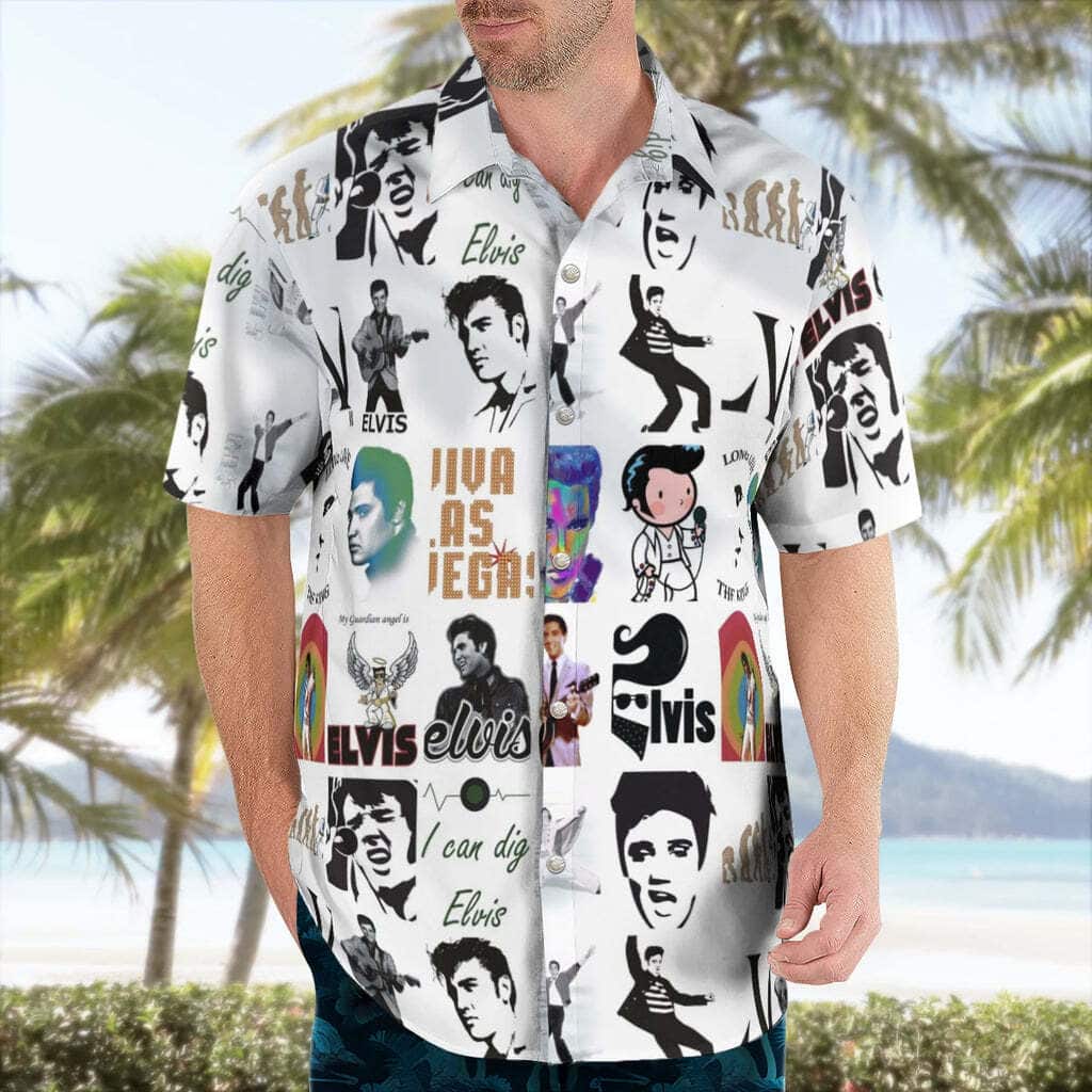 The King Elvis Presley Hawaiian Shirt Gift For Beach Vacation