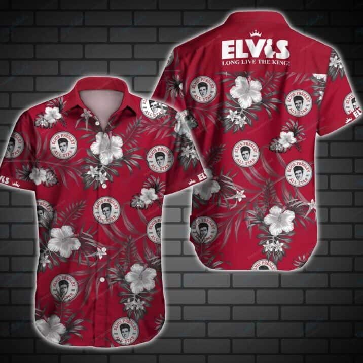 Elvis Presley Hawaiian Shirt Long Live The King Gift For Music Fans