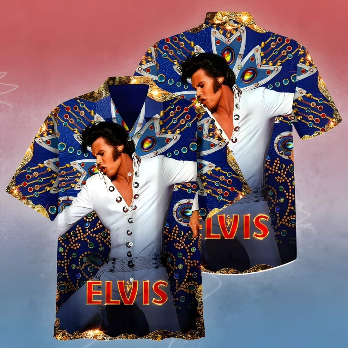The King Elvis Presley Hawaiian Shirt Birthday Gift For Music Lovers