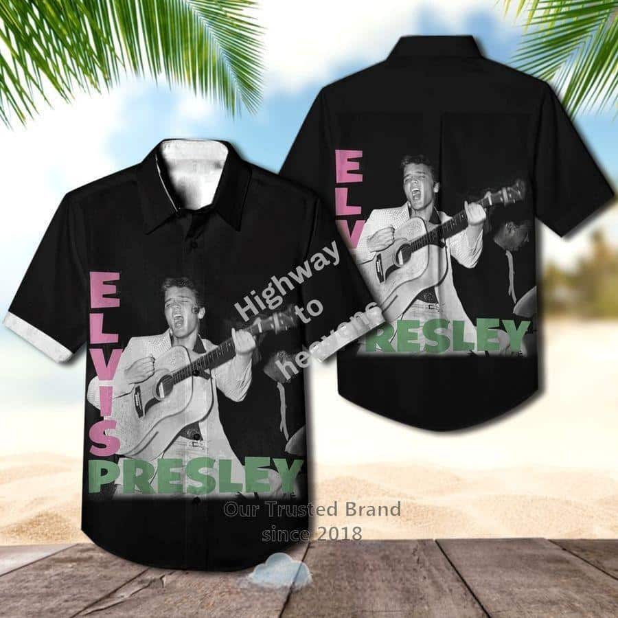 The King Elvis Presley Hawaiian Shirt Gift For Music Fans