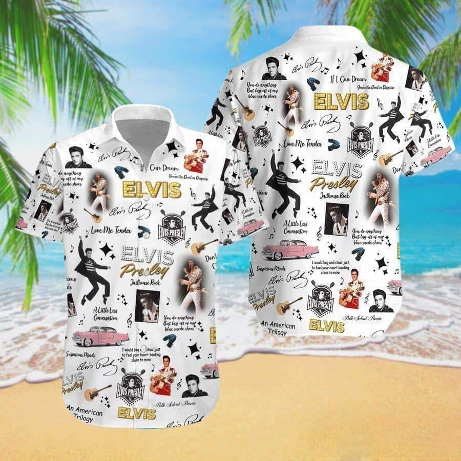 The King Elvis Presley Hawaiian Shirt Rock Music Gift