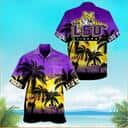 LSU Tigers Hawaiian Shirt Tropical Palm Tree Trendy Summer Gift LSU Tigers Hawaiian Shirt Tropical Palm Tree Trendy Summer Gift