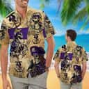 LSU Tigers Hawaiian Shirt Pirates Skull Beach Gift For Sport Fans LSU Tigers Hawaiian Shirt Pirates Skull Beach Gift For Sport Fans