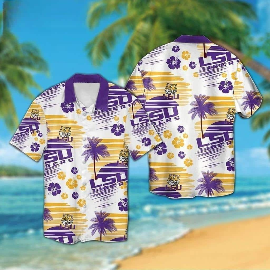 LSU Tigers Hawaiian Shirt Football Gift For Beach Vacation