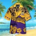 LSU Tigers Hawaiian Shirt Father's Day Gift For Beach Lovers LSU Tigers Hawaiian Shirt Father's Day Gift For Beach Lovers