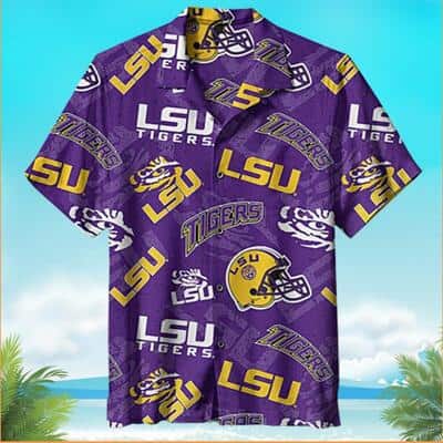 NCAA LSU Tigers Hawaiian Shirt Football Gift For Players NCAA LSU Tigers Hawaiian Shirt Football Gift For Players