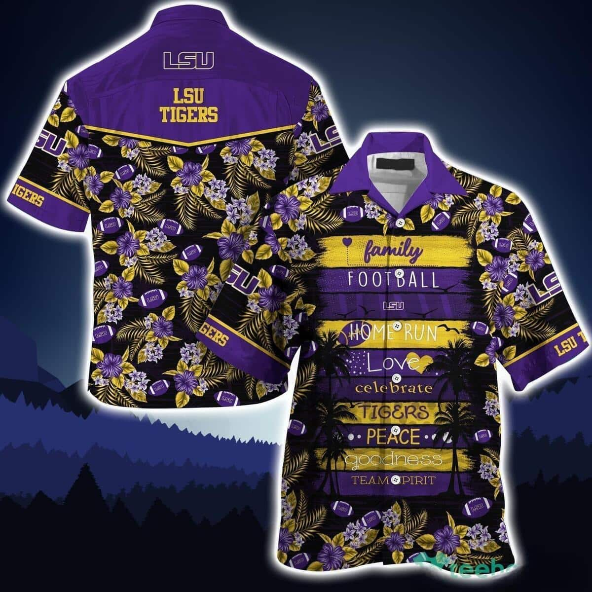 LSU Tigers Hawaiian Shirt Family Football Homerun