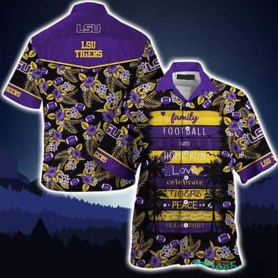 LSU Tigers Hawaiian Shirt Family Football Homerun LSU Tigers Hawaiian Shirt Family Football Homerun