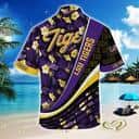 NCAA LSU Tigers Hawaiian Shirt Tropical Flower Pattern NCAA LSU Tigers Hawaiian Shirt Tropical Flower Pattern