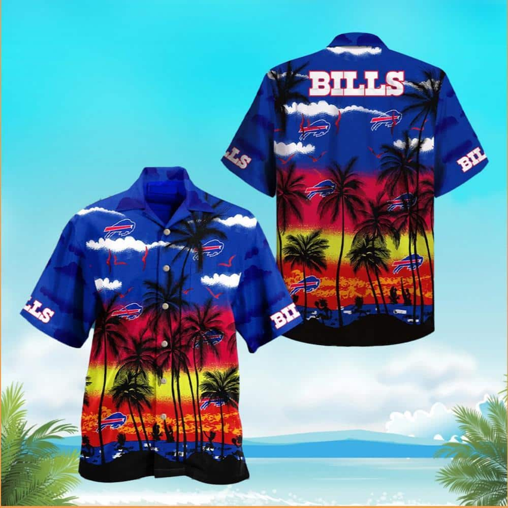 Buffalo Bills Hawaiian Shirt Palm Leaves Pattern Summer Gift