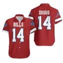 Red Aloha Diggs 14 Buffalo Bills Hawaiian Shirt For Football Fans Red Aloha Diggs 14 Buffalo Bills Hawaiian Shirt For Football Fans