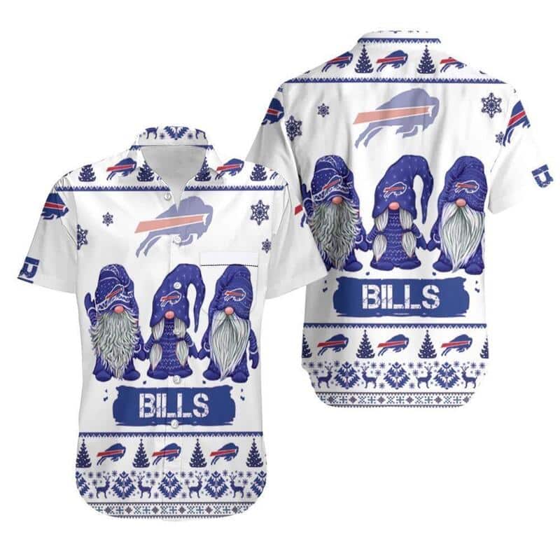 Gnomes Buffalo Bills Hawaiian Shirt Christmas Gift For Football Fans Gnomes Buffalo Bills Hawaiian Shirt Christmas Gift For Football Fans