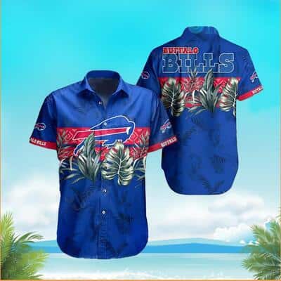 Buffalo Bills Hawaiian Shirt Tropical Palm Leaves Beach Vacation Gift Buffalo Bills Hawaiian Shirt Tropical Palm Leaves Beach Vacation Gift