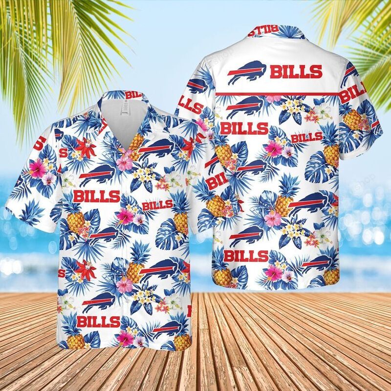 Buffalo Bills Hawaiian Shirt Pineapple Pattern Gift For Beach Trip Buffalo Bills Hawaiian Shirt Pineapple Pattern Gift For Beach Trip