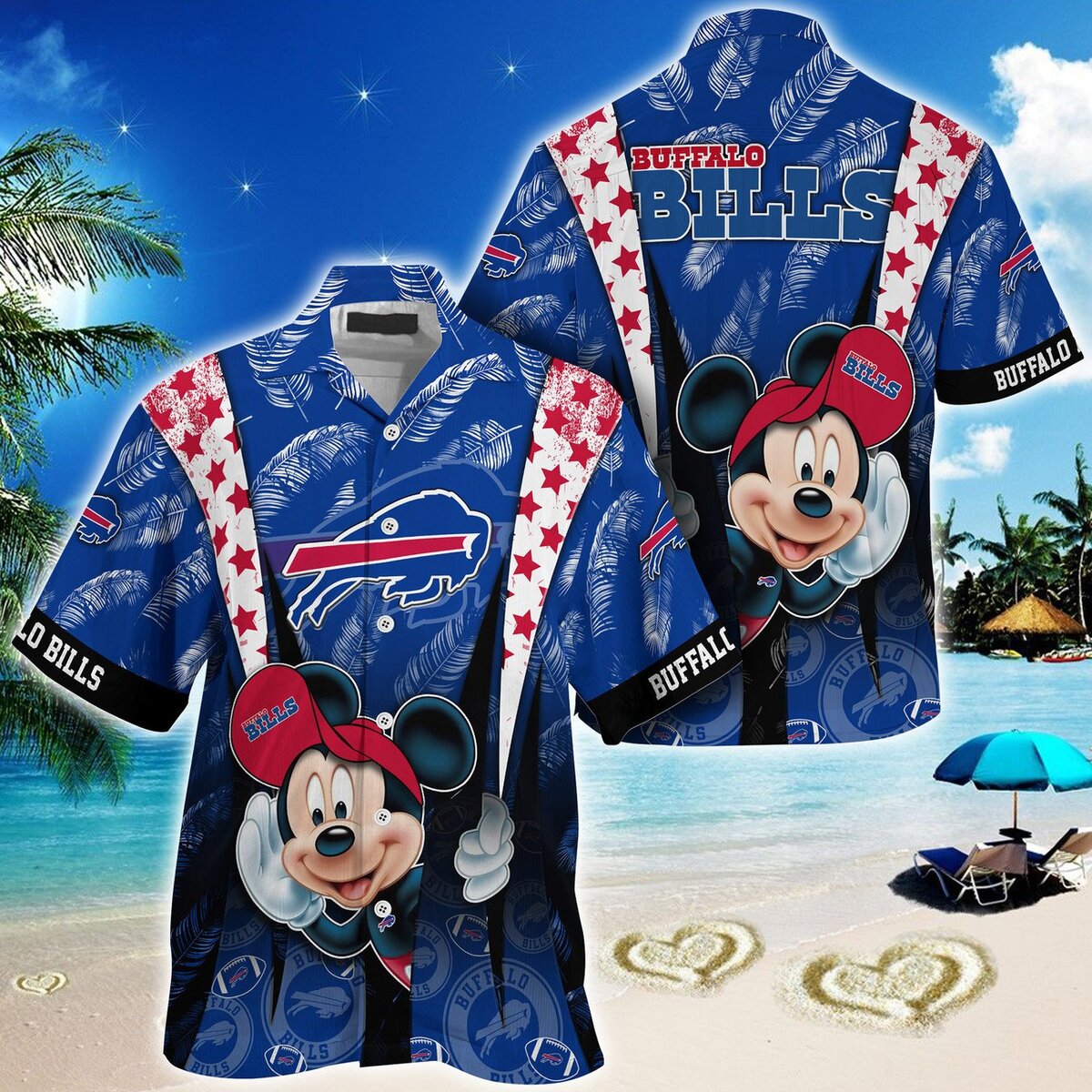 Cool Mickey Mouse Disney Buffalo Bills Hawaiian Shirt Gift For Beach Vacation