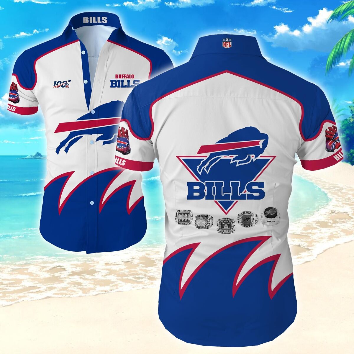 Buffalo Bills Hawaiian Shirt Birthday Gift For Football Coach