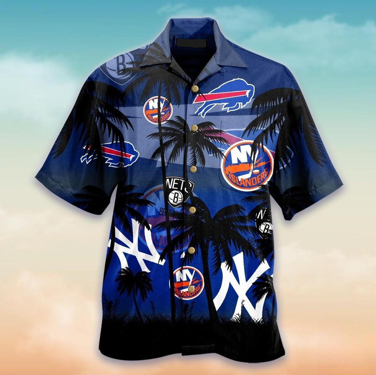 New York Yankees Buffalo Bills Hawaiian Shirt For Sports Enthusiast