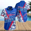Buffalo Bills Hawaiian Shirt Blue Tropical Flowers Beach Gift For Him Buffalo Bills Hawaiian Shirt Blue Tropical Flowers Beach Gift For Him