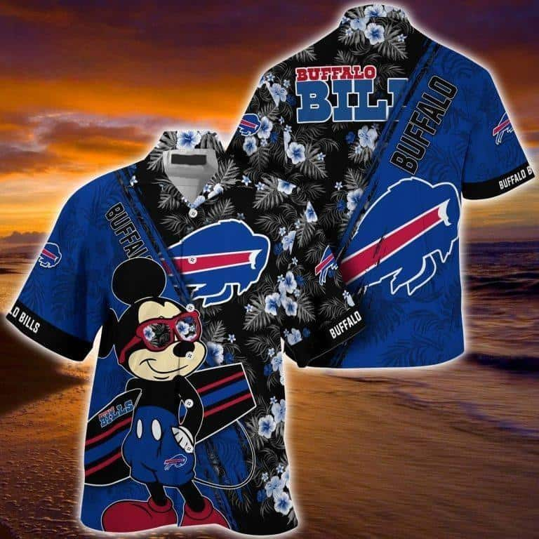 Cool Mickey Mouse Buffalo Bills Hawaiian Shirt Beach Gift For Disney Lovers