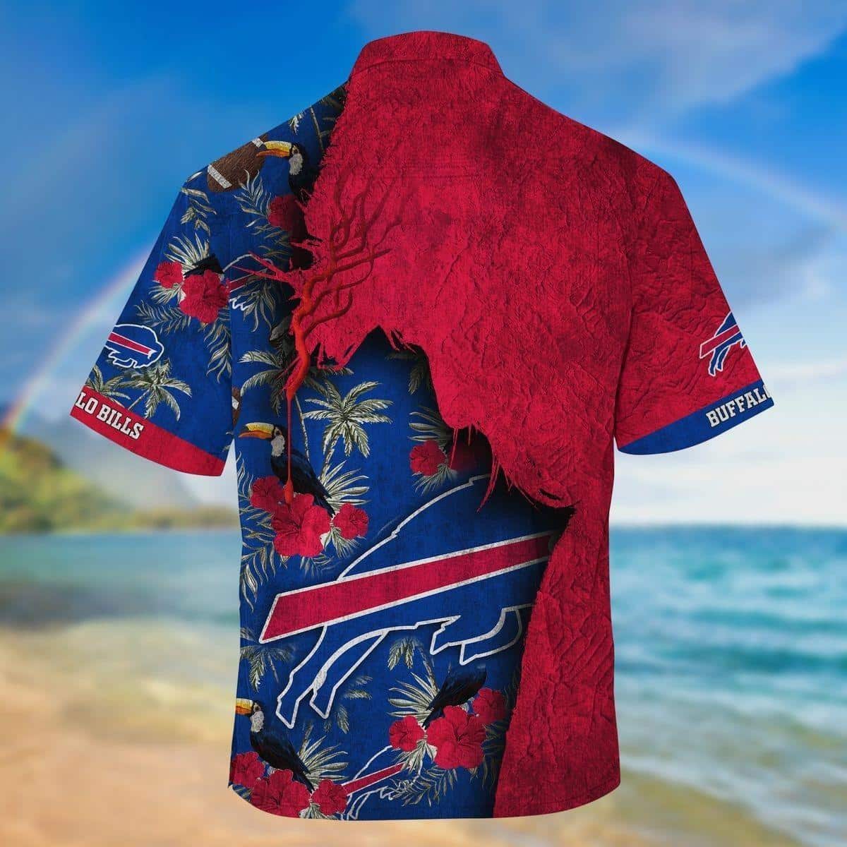NFL Buffalo Bills Hawaiian Shirt Father's Day Gift For Beach Lovers NFL Buffalo Bills Hawaiian Shirt Father's Day Gift For Beach Lovers