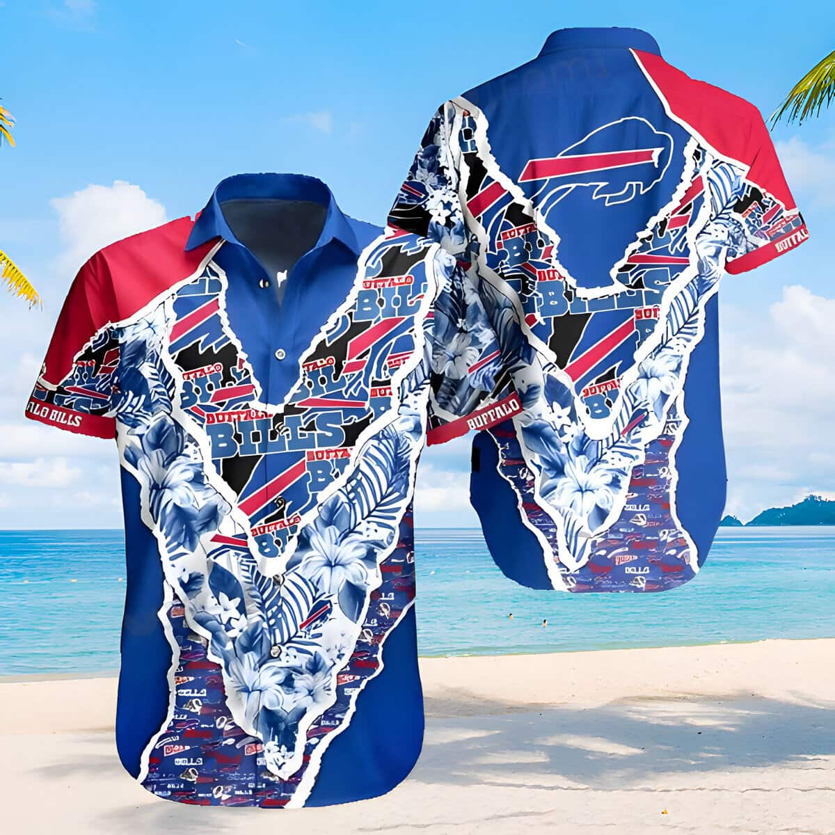 NFL Buffalo Bills Hawaiian Shirt Father's Day Gift For Sports Enthusiast