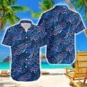 Buffalo Bills Hawaiian Shirt Blue Tropical Leaves Gift For Beach Vacation Buffalo Bills Hawaiian Shirt Blue Tropical Leaves Gift For Beach Vacation