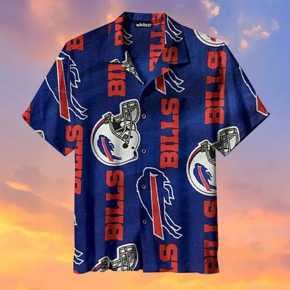 NFL Buffalo Bills Hawaiian Shirt Football Helmet Beach Gift For Football Fans