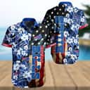 Buffalo Bills Hawaiian Shirt Hibiscus Flower And America Flag All Over Print Buffalo Bills Hawaiian Shirt Hibiscus Flower And America Flag All Over Print