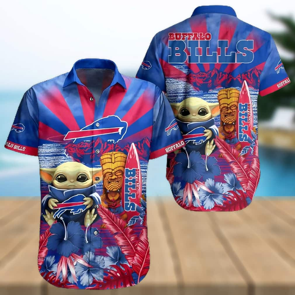 Baby Yoda Star Wars Buffalo Bills Hawaiian Shirt