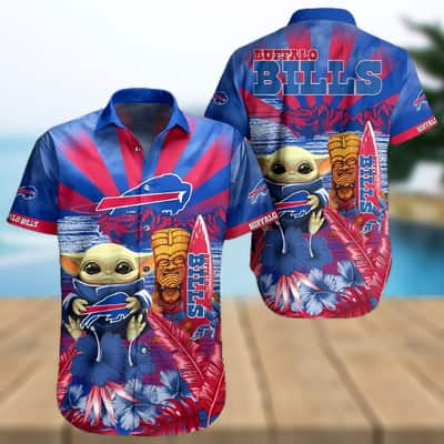Baby Yoda Star Wars Buffalo Bills Hawaiian Shirt Baby Yoda Star Wars Buffalo Bills Hawaiian Shirt