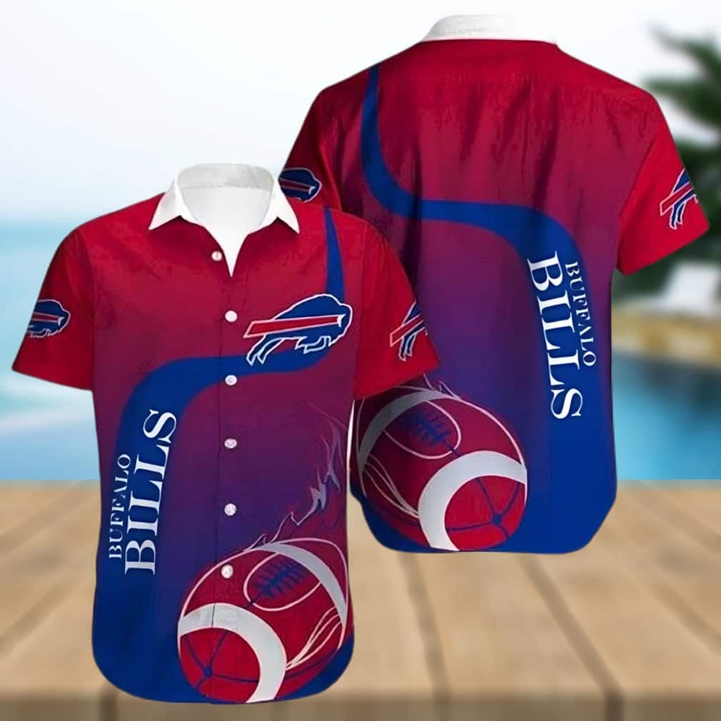 Buffalo Bills Hawaiian Shirt Red Fire Rugby Summer Gift For Friend