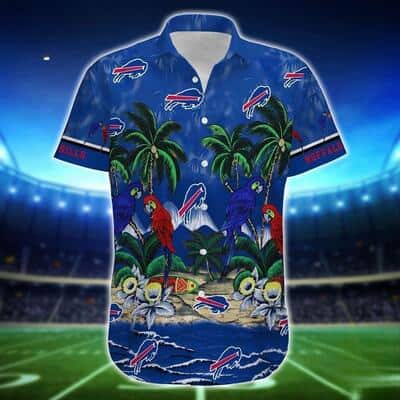 NFL Buffalo Bills Hawaiian Shirt Parrot Pattern Beach Gift For Friend NFL Buffalo Bills Hawaiian Shirt Parrot Pattern Beach Gift For Friend