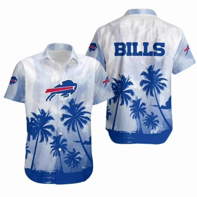 NFL Buffalo Bills Hawaiian Shirt Coconut Trees Summer Beach Gift