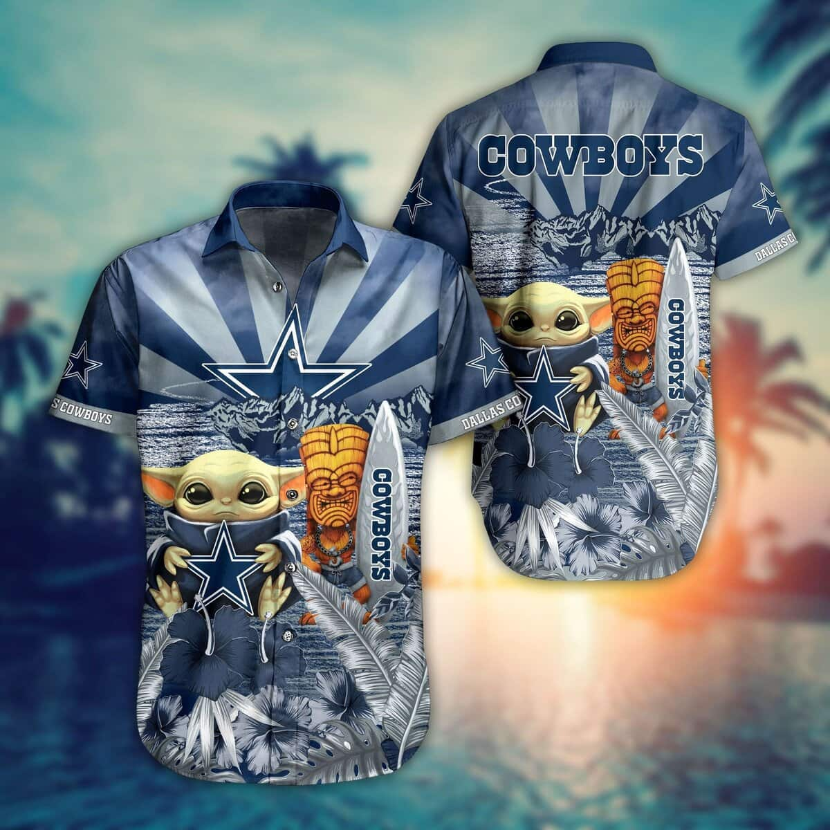 Baby Yoda Star Wars NFL Dallas Cowboys Hawaiian Shirt