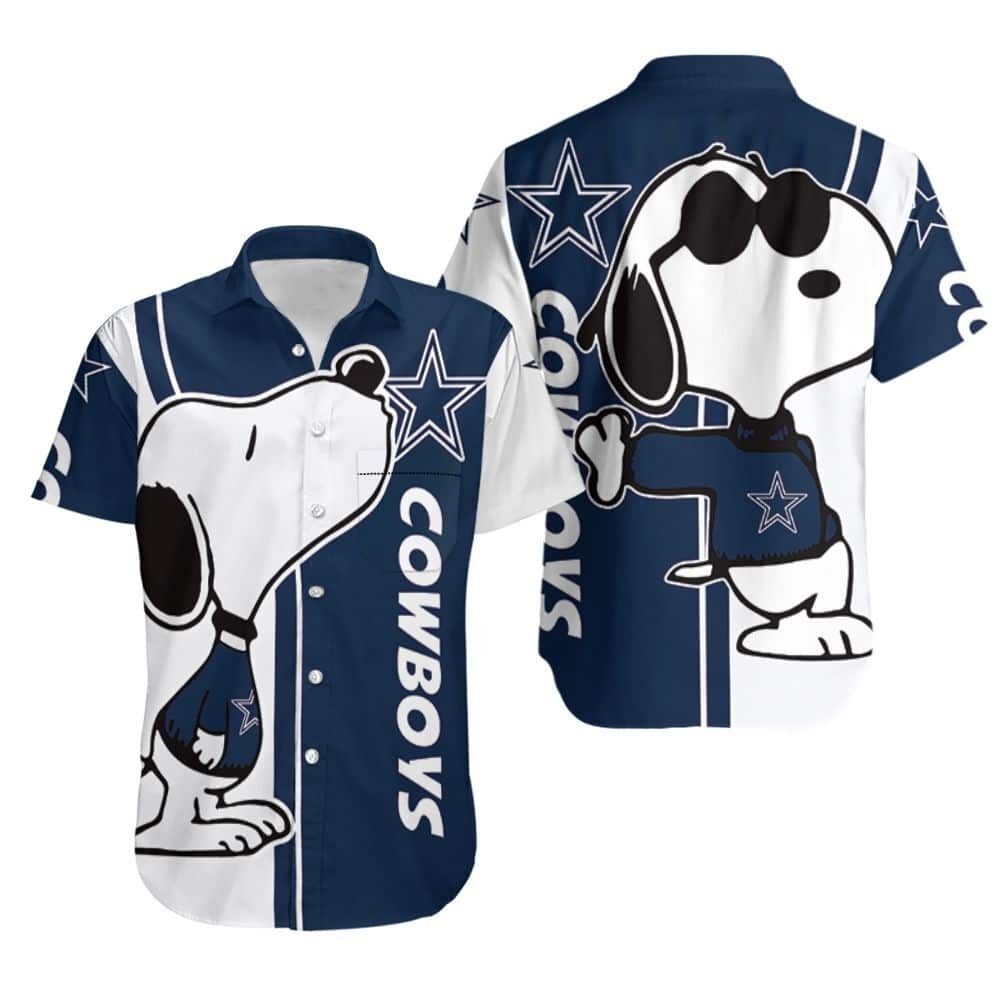 Cool Snoopy Dallas Cowboys Hawaiian Shirt Gift For Football Fans