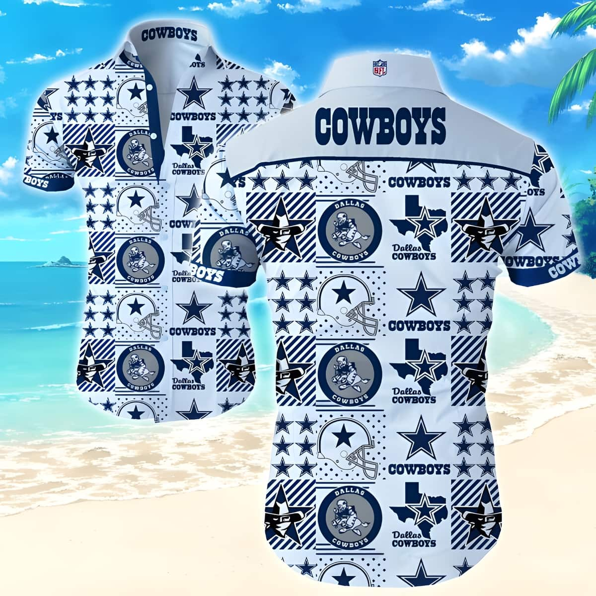 NFL Dallas Cowboys Hawaiian Shirt Football Gift For Players