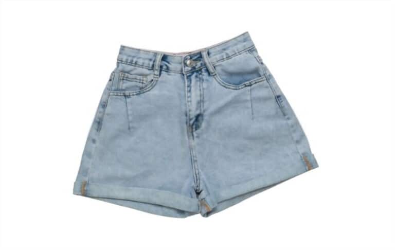 denim shorts isolated on white background denim shorts isolated on white background