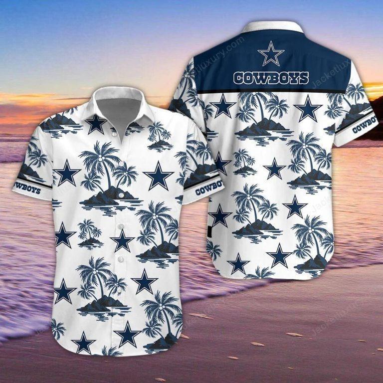 NFL Dallas Cowboys Hawaiian Shirt Island Pattern Beach Lovers Gift