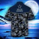 NFL Dallas Cowboys Hawaiian Shirt Tropical Flower Pattern Family Football NFL Dallas Cowboys Hawaiian Shirt Tropical Flower Pattern Family Football