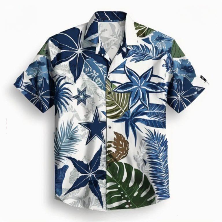 Leaves and Flowers Hawaiian Shirt Football For Summer Lovers Leaves and Flowers Hawaiian Shirt Football For Summer Lovers
