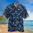 NFL Dallas Cowboys Hawaiian Shirt Coconut Tree Pattern All Over Print NFL Dallas Cowboys Hawaiian Shirt Coconut Tree Pattern All Over Print