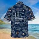 NFL Dallas Cowboys Hawaiian Shirt Coconut Tree Pattern All Over Print NFL Dallas Cowboys Hawaiian Shirt Coconut Tree Pattern All Over Print