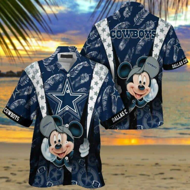 Cool Mickey Mouse Disney NFL Dallas Cowboys Hawaiian Shirt