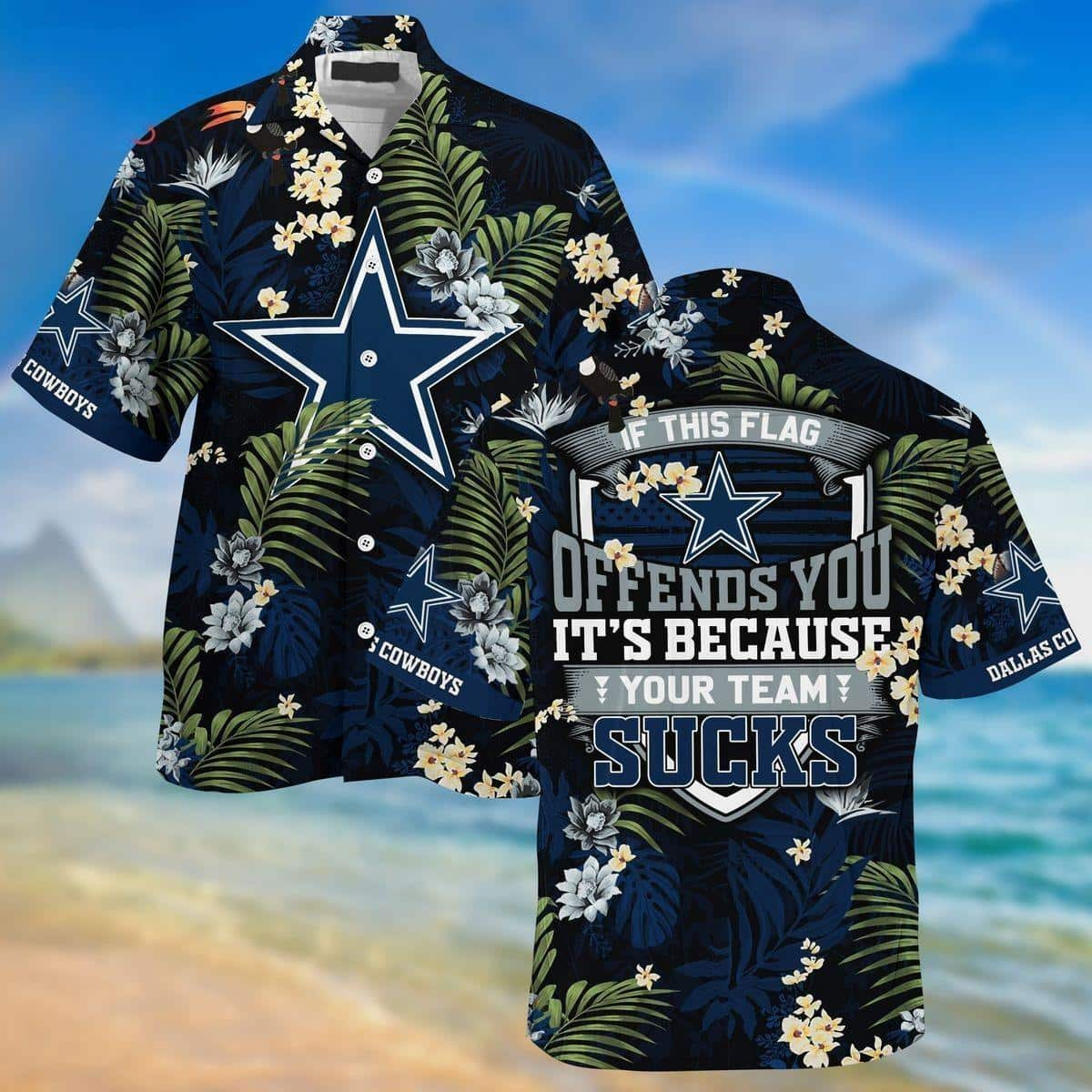 NFL Dallas Cowboys Hawaiian Shirt If This Flag Offends You