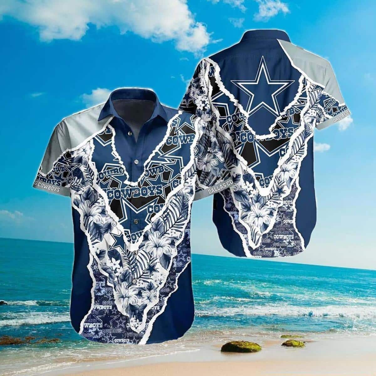 Dallas Cowboys Hawaiian Shirt Football Gift For Dad From Son