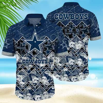 NFL Dallas Cowboys Hawaiian Shirt Summer Holiday Gift For Sport Fans NFL Dallas Cowboys Hawaiian Shirt Summer Holiday Gift For Sport Fans