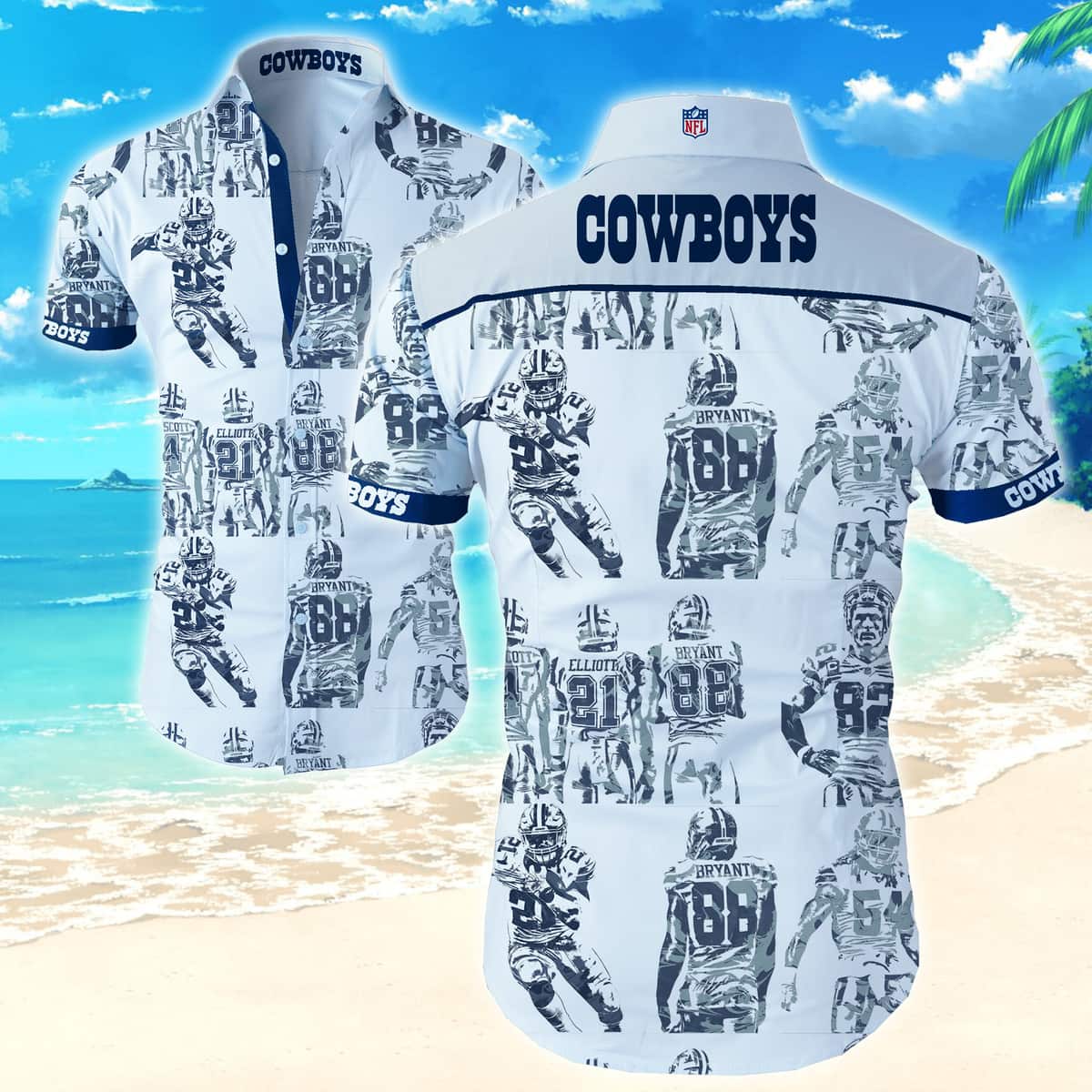 Dallas Cowboys 88 Bryant Hawaiian Shirt Gift For Beach Lovers Dallas Cowboys 88 Bryant Hawaiian Shirt Gift For Beach Lovers